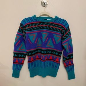 ✨EUC VINTAGE north face sweater 1980s fit size XS!